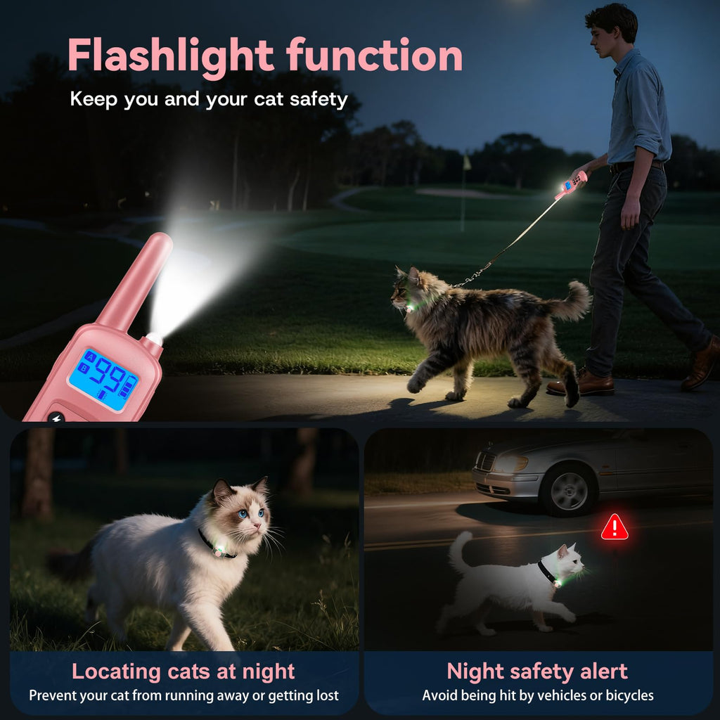 Pink Cat Shock Collar with Remote E8256