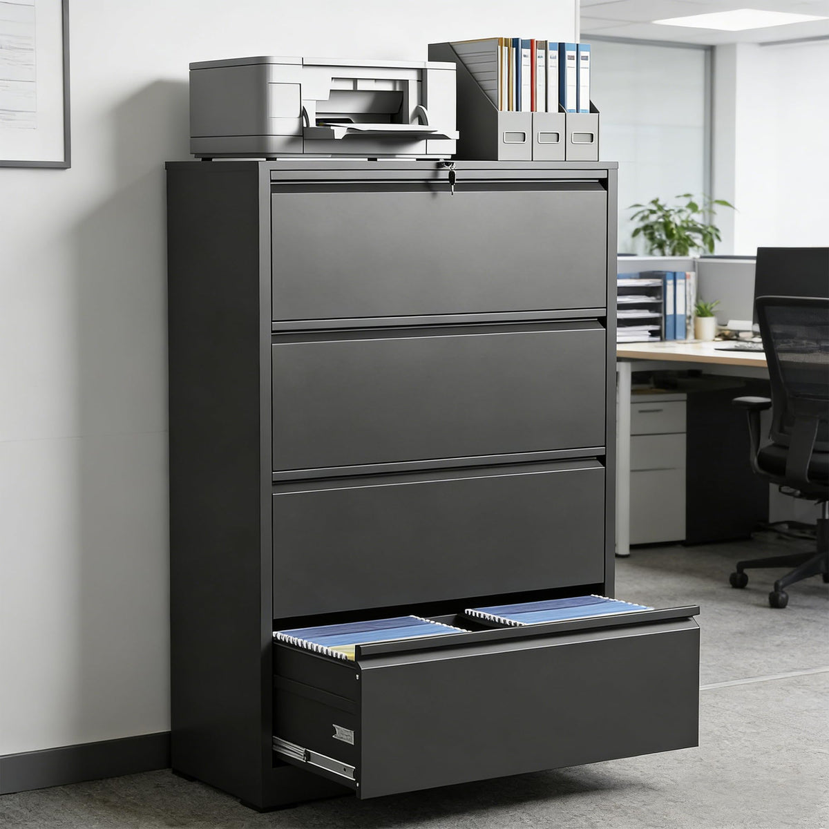 4 Drawer Steel File Cabinet with Lock B2872