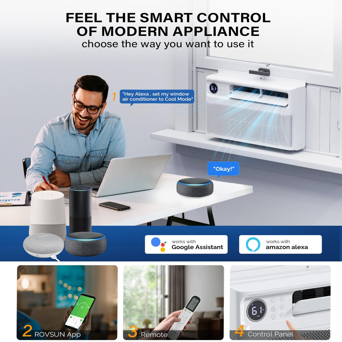 12000 BTU Inverter Window Air Conditioner with WIFI Z43698