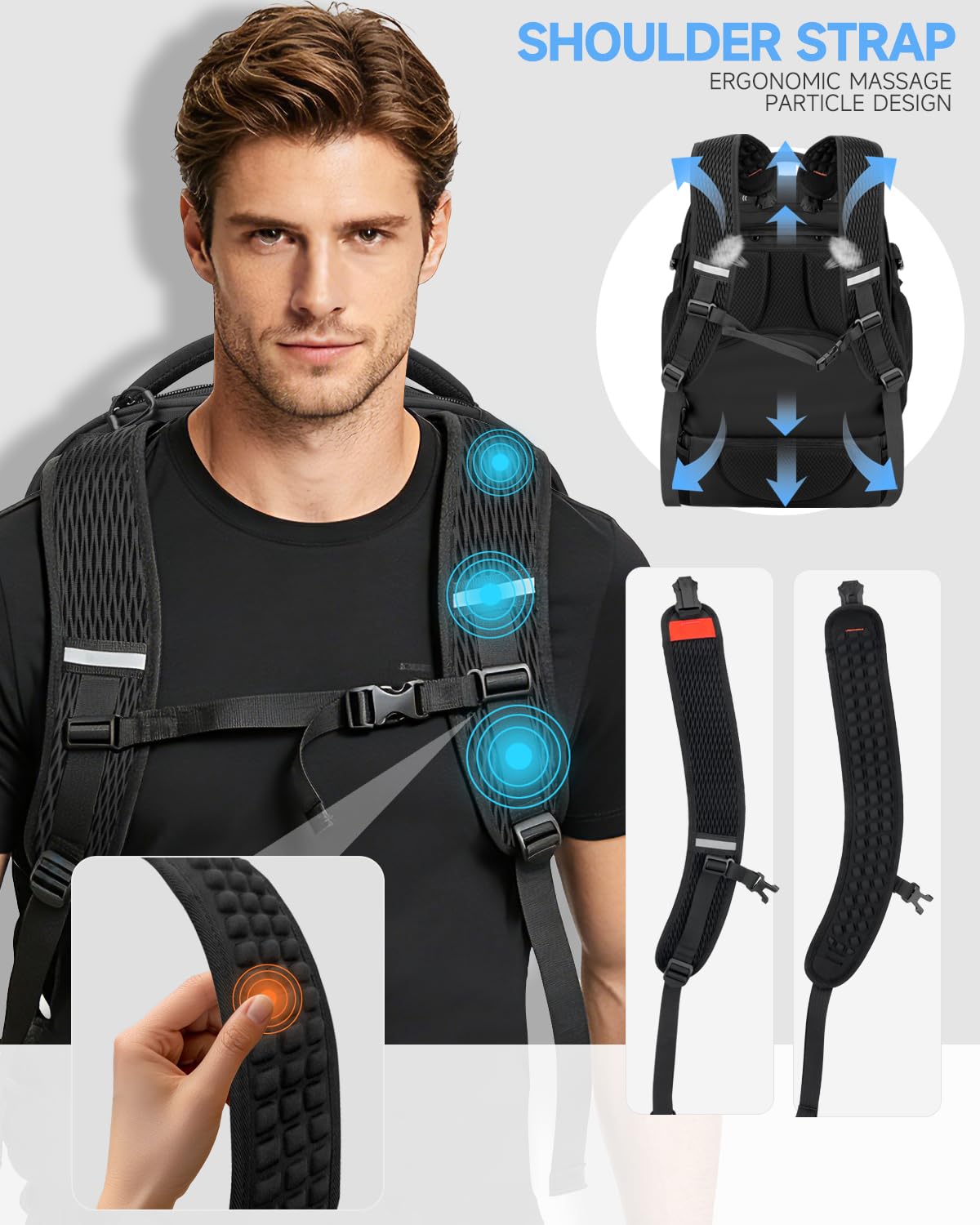 2-in-1 Detachable Backpack with Wheels Q9999