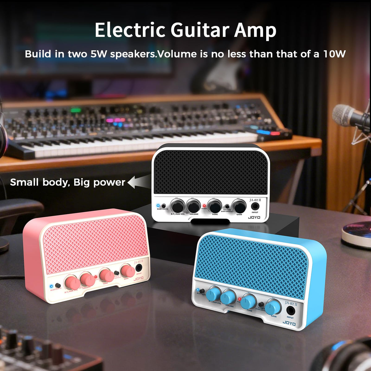 5W Portable Electric Guitar Practice Amplifier with Bluetooth I16786