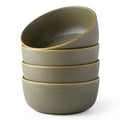 Stoneware Cereal Bowls Set of 4, 26oz Ceramic Bowls E51658