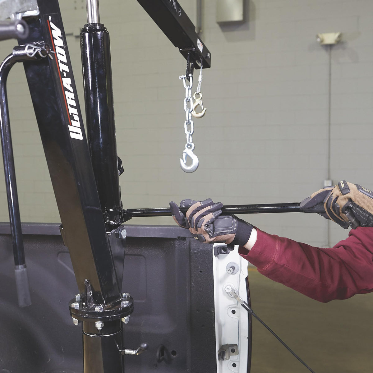 Hydraulic Pickup Truck Crane with Hand Winch 2000-Lb. Capacity U45220
