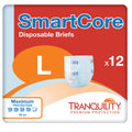 Adult Diapers with Tabs, Large, 12 Ct B7642