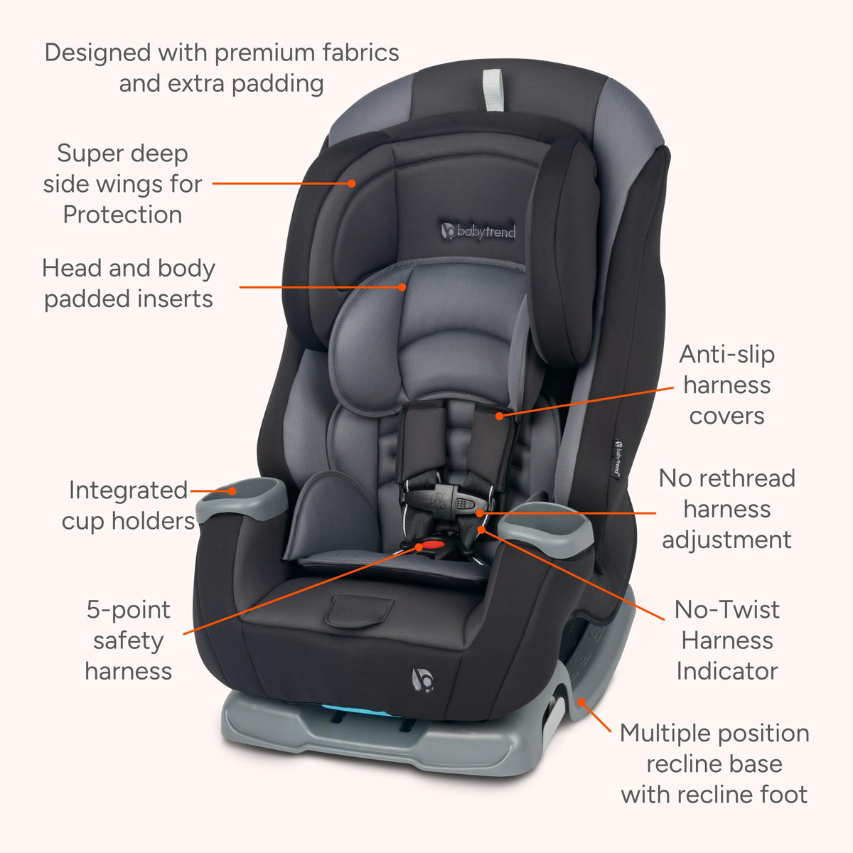 4-in-1 Convertible Car Seat U8458