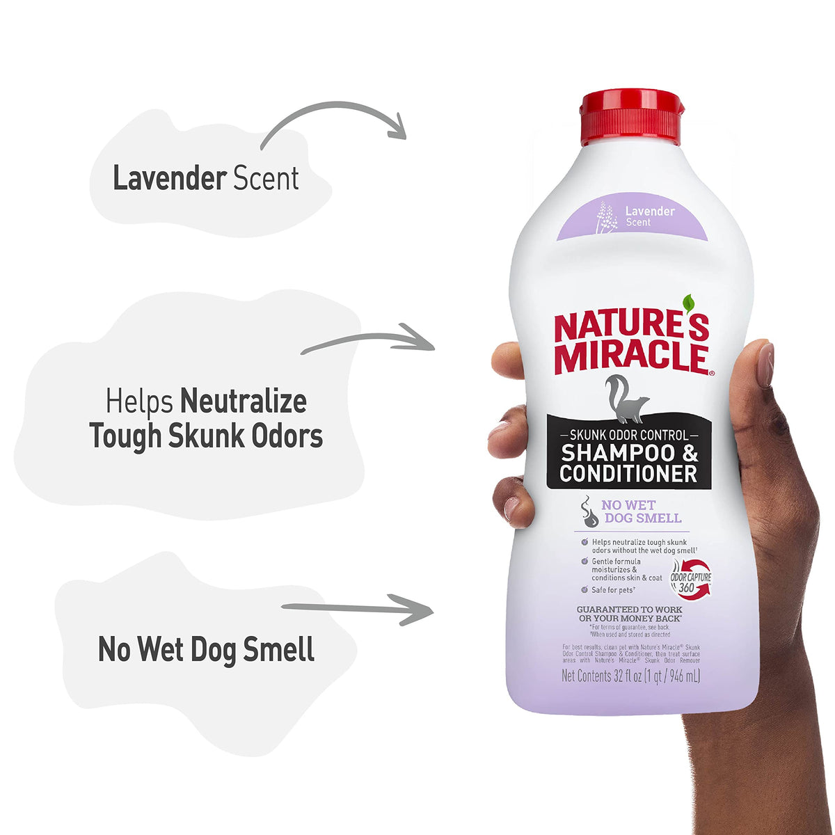 Skunk Odor Control Shampoo & Conditioner, 32 oz H331