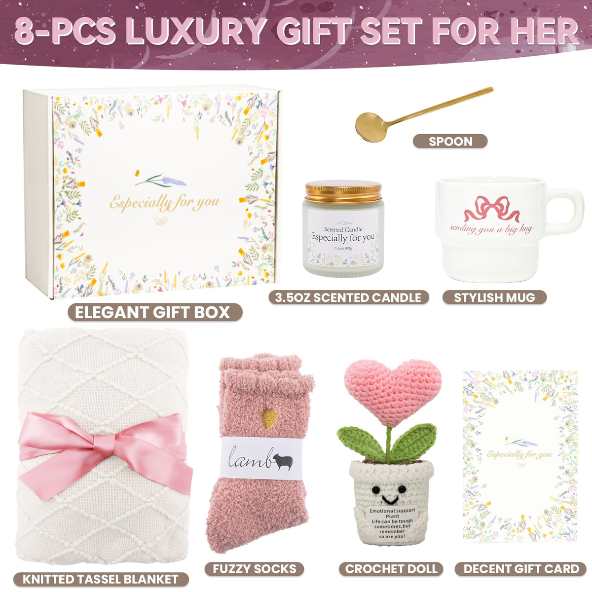 Pink White Care Package X8861