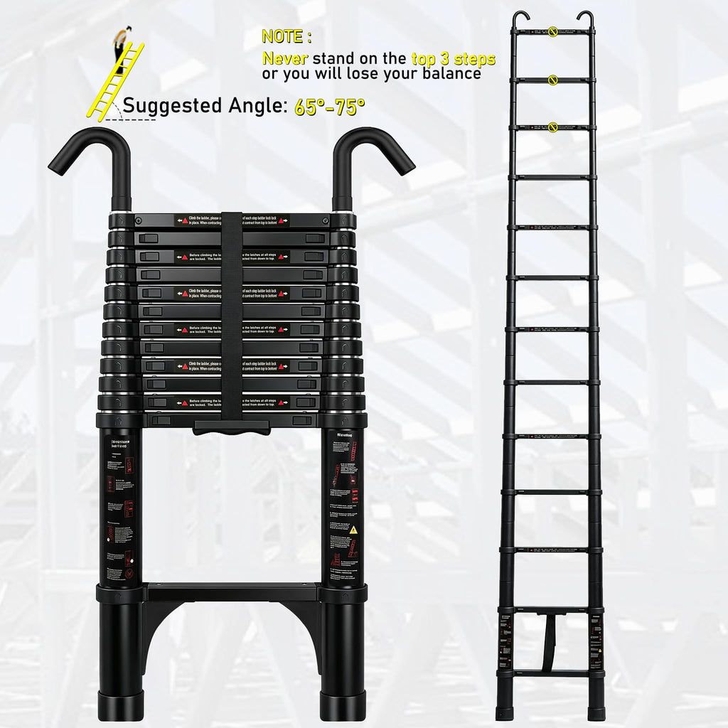 Telescoping Ladder 20FT with Stabilizer O393