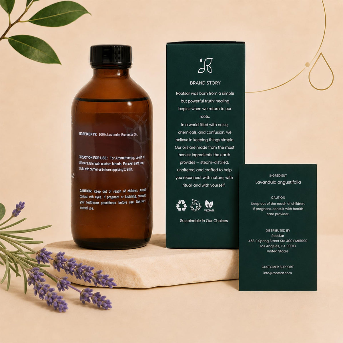 Pure Lavender Essential Oil 4 fl oz S3524