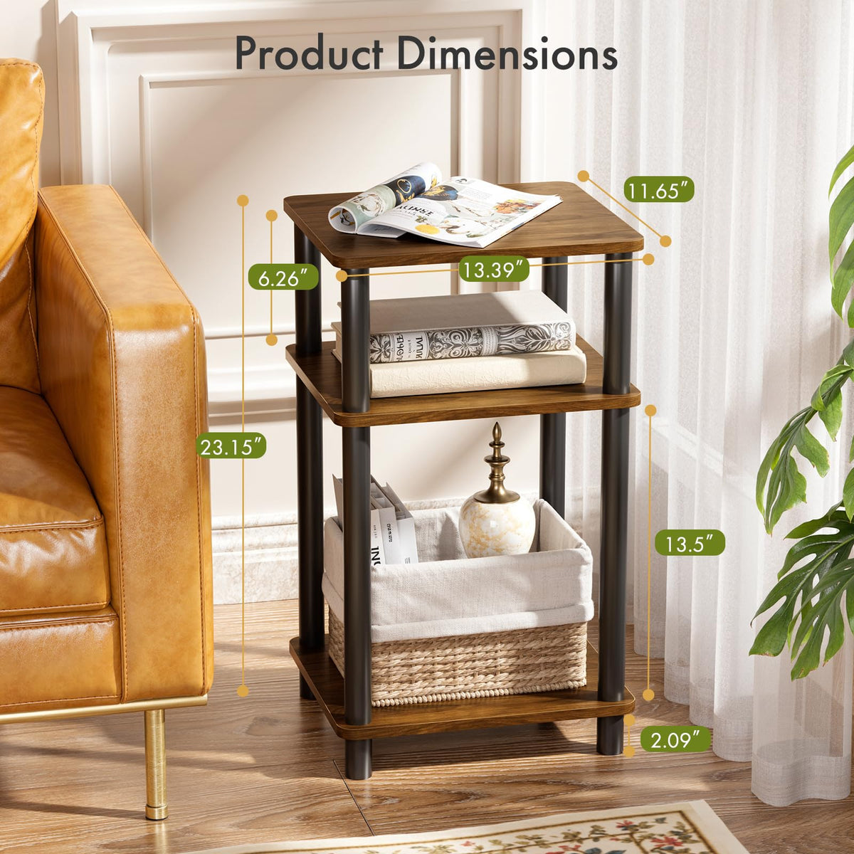 3-Tier Storage Side Table K799