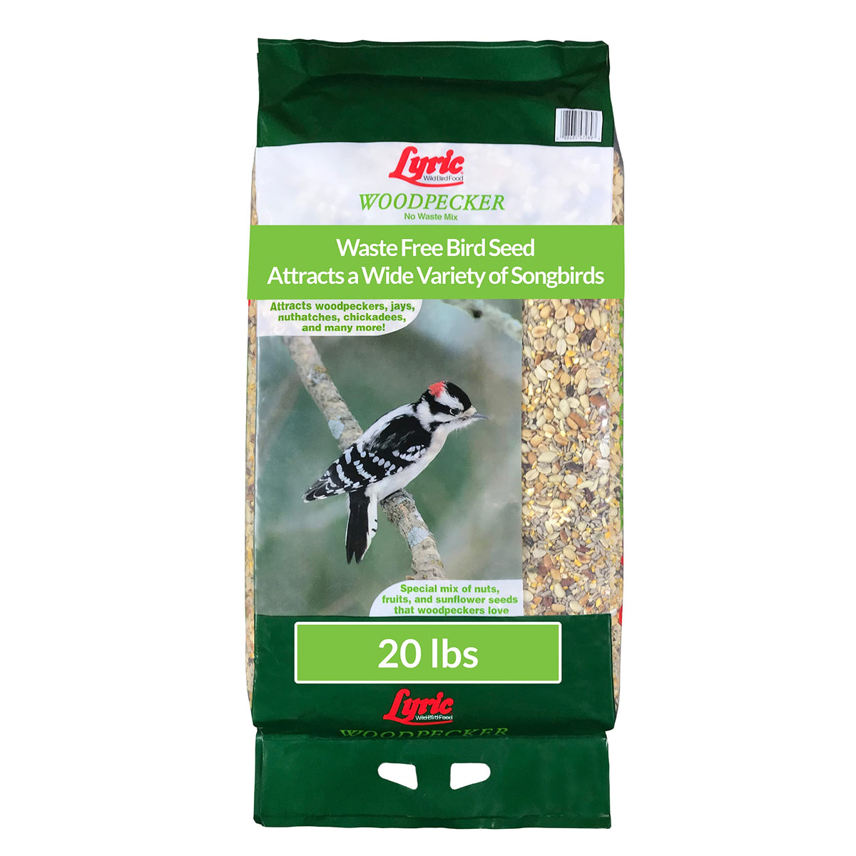 Woodpecker Wild Bird Seed 20 lb & Peanut Pieces 15 lb Nut & Fruit Mix W59647
