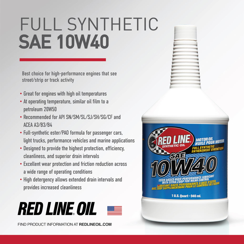 10W40 Fully Synthetic Motor Oil 1 Quart F56866