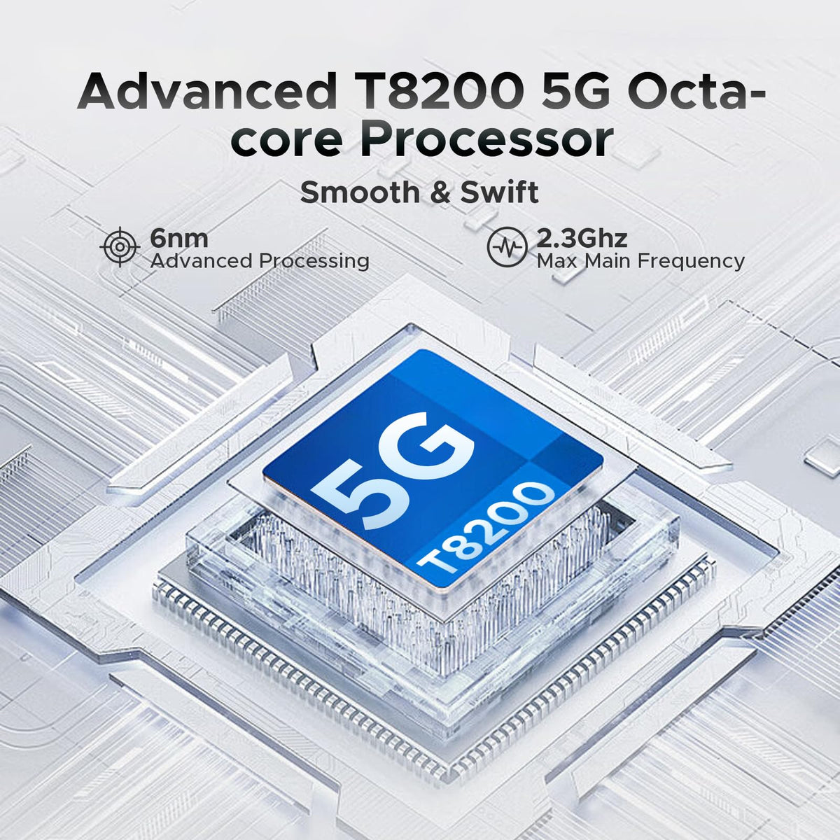 5G Unlocked Android Smartphone 32GB+128GB 6.75" 120Hz Dual SIM 6250mAh Q56100