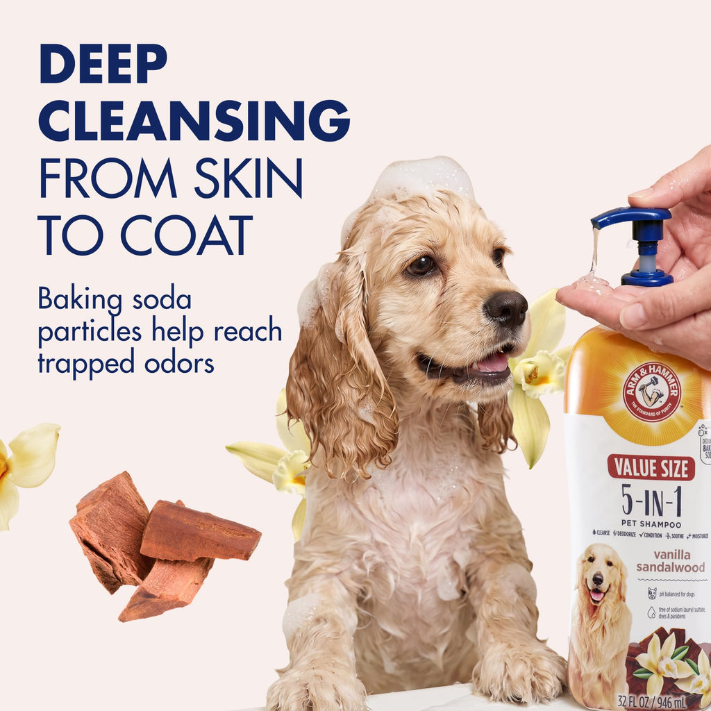 Vanilla Sandalwood Dog Shampoo 32 Fl Oz Y292