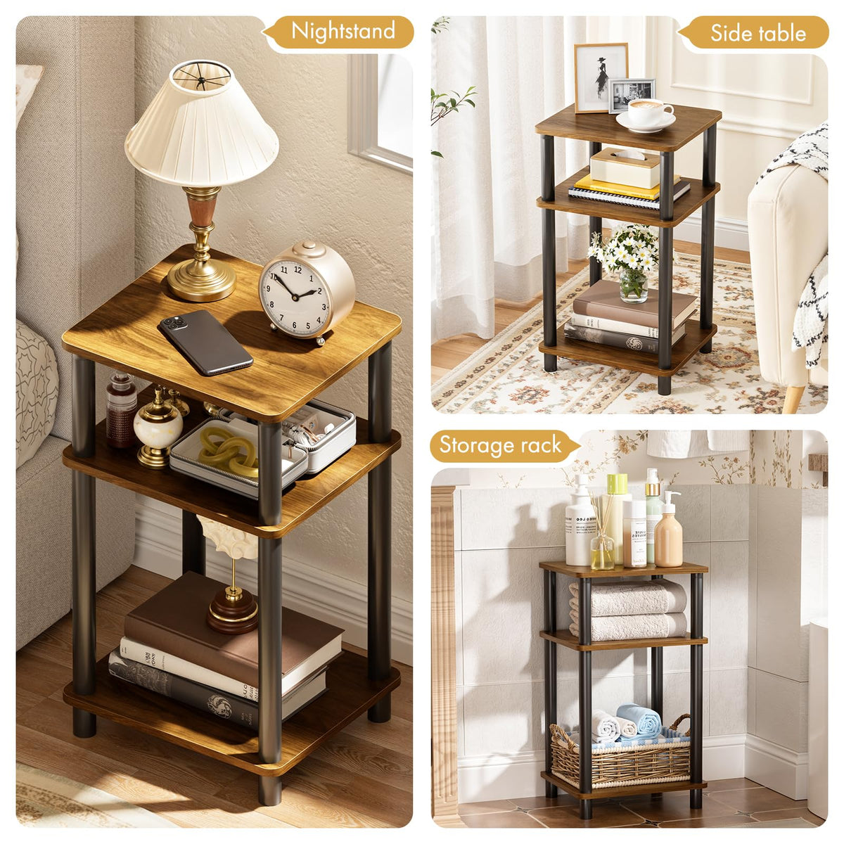 3-Tier Storage Side Table K799