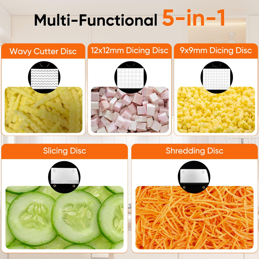 5-in-1 Electric Vegetable Chopper J2030