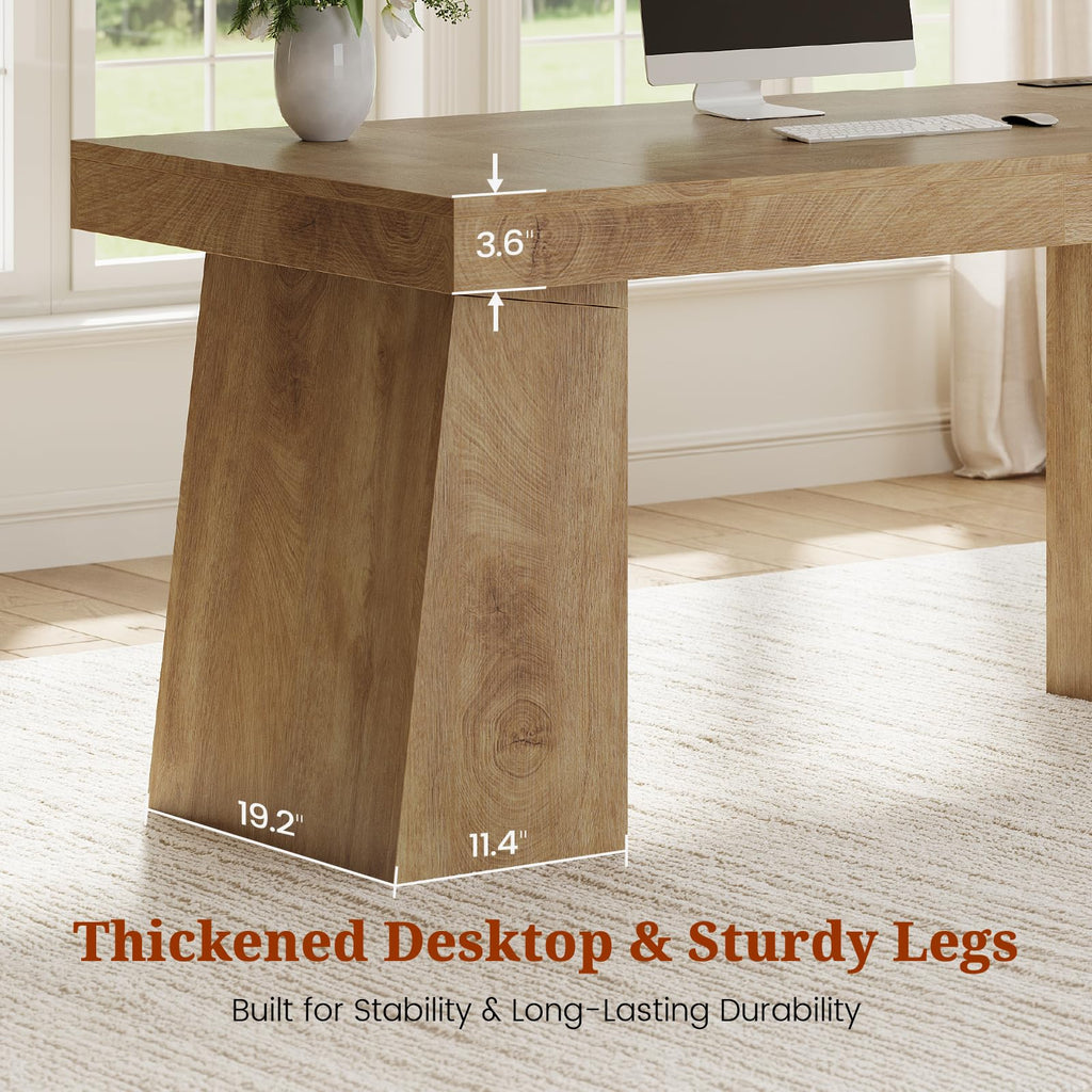 55.9" Executive Desk with Storage & Power Outlets Q6743