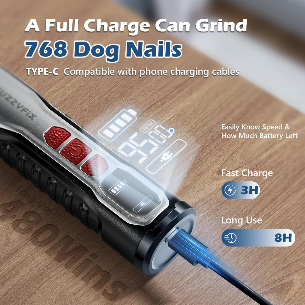 Electric Dog Nail Grinder with LED Light E112