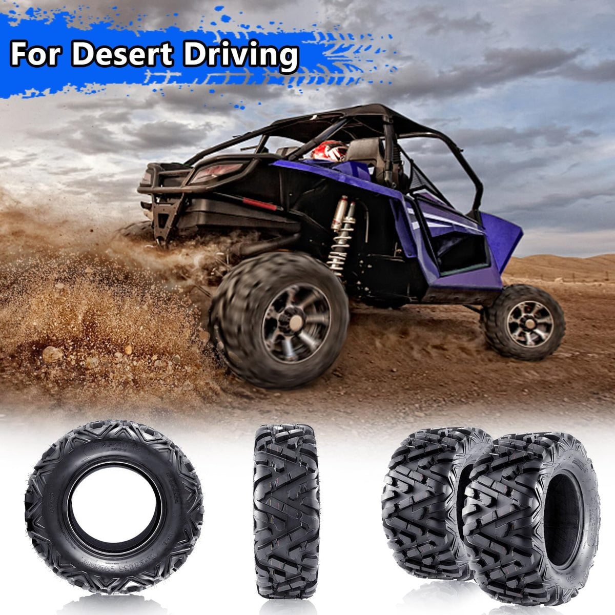 19X7-8 Set of 2 Tubeless ATV Tires C483451