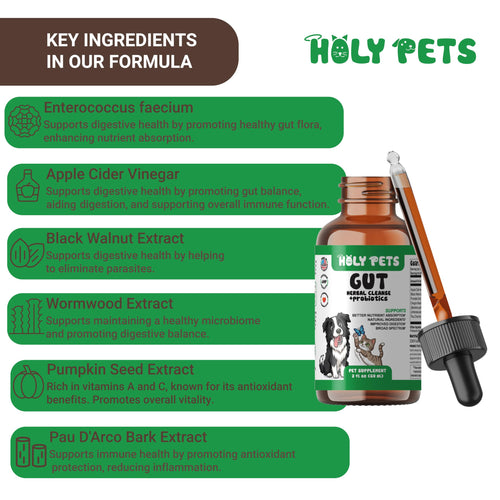 2 oz Liquid Wormwood & Black Walnut Pet Supplement E25583