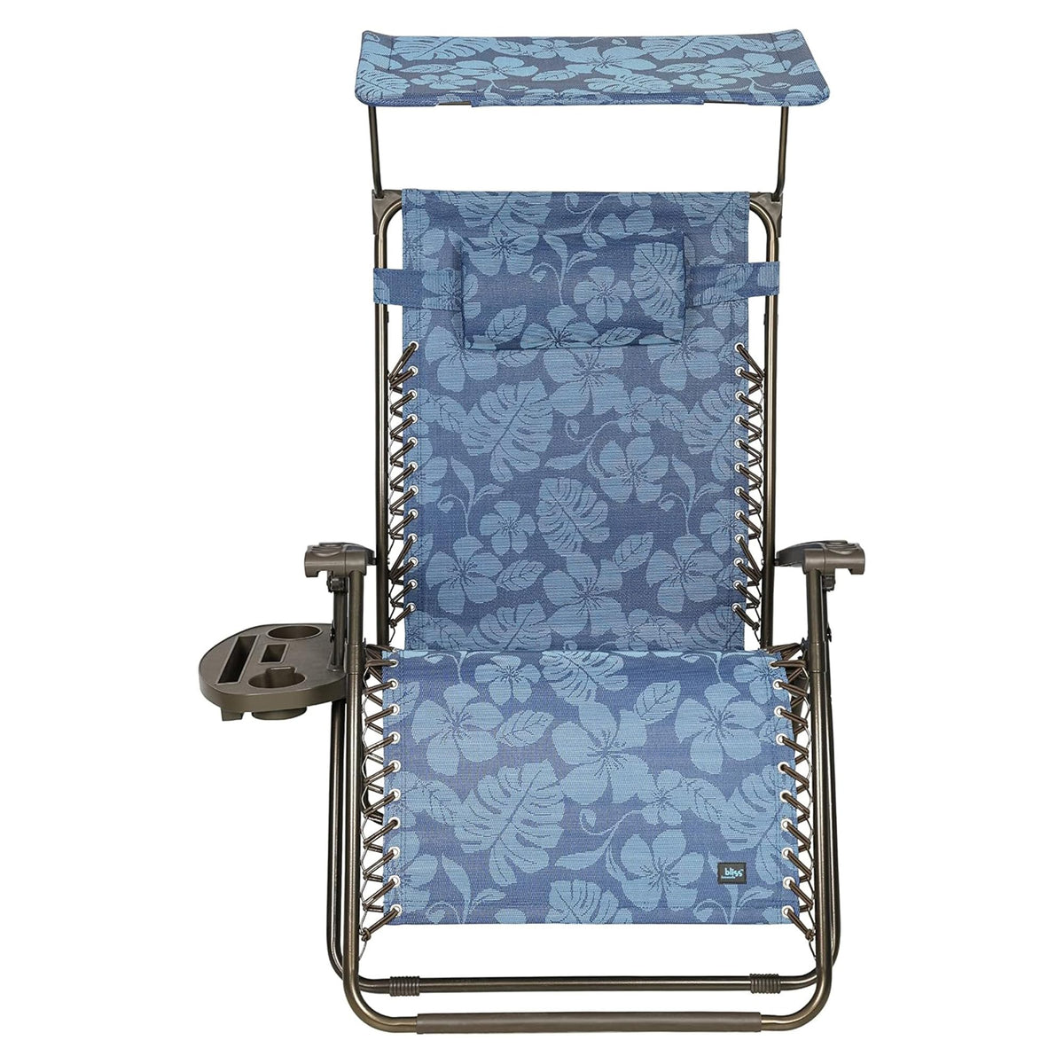 Blue Set of 2 Zero Gravity Outdoor Lounge Chair D429