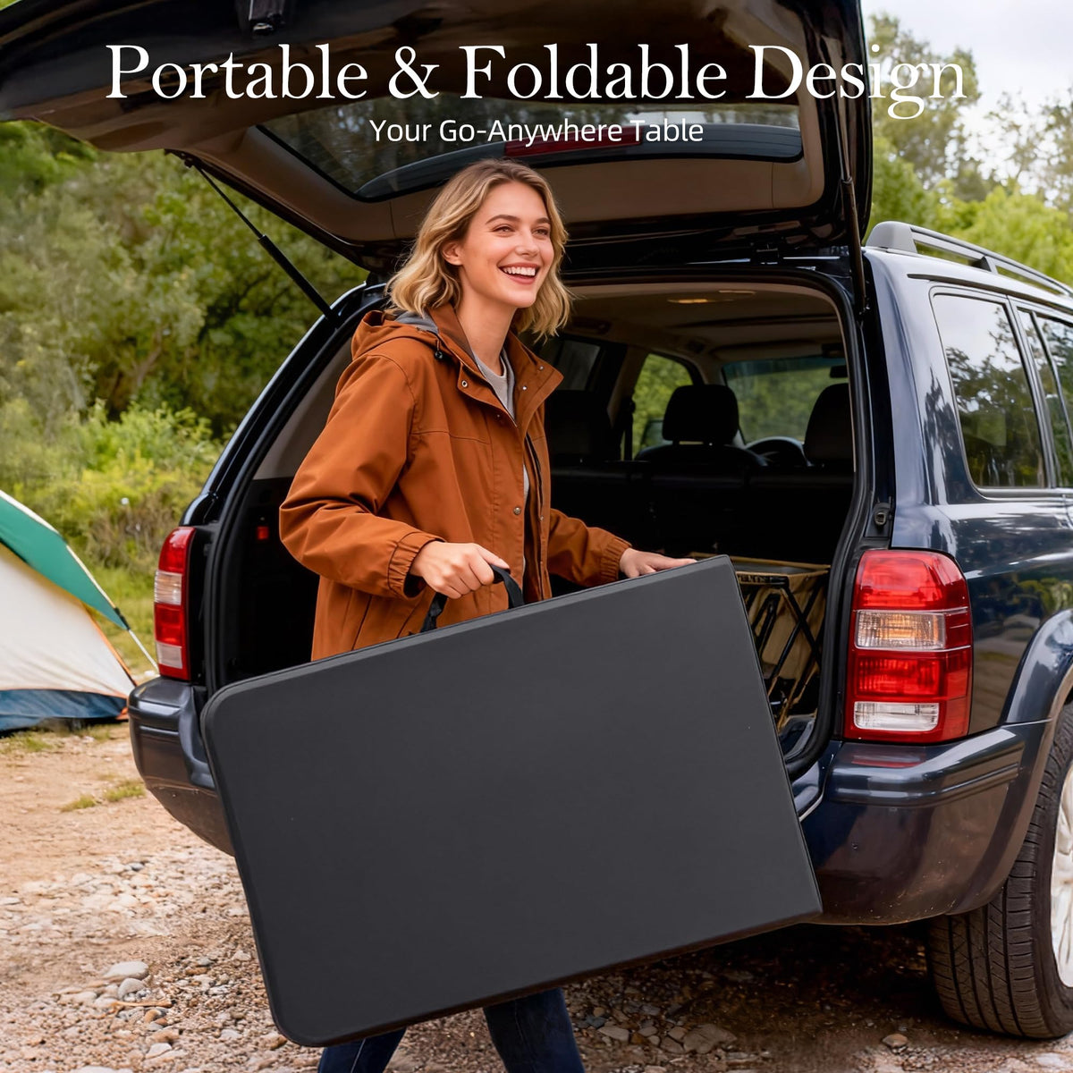 6FT Heavy Duty Foldable Plastic Table I2432
