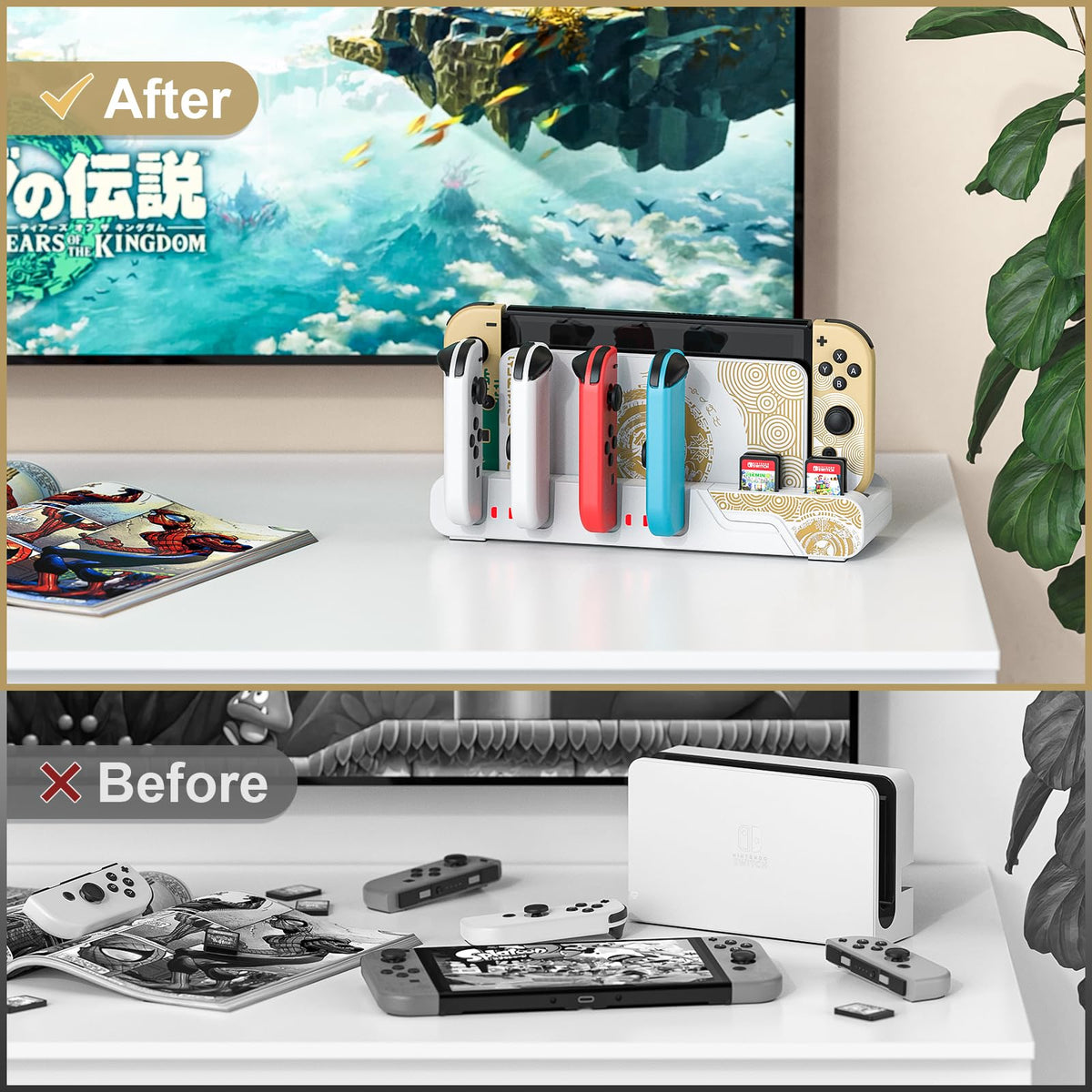 Switch Controller Charging Dock for 6 Joycons A917