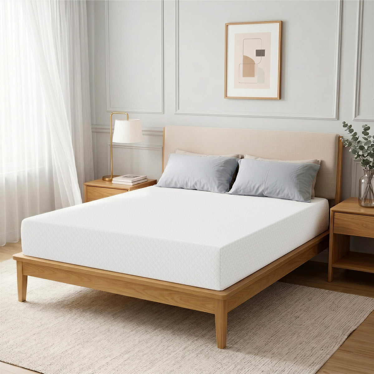 Twin Memory Foam Mattress 5 Inch Green Tea Infused O97556