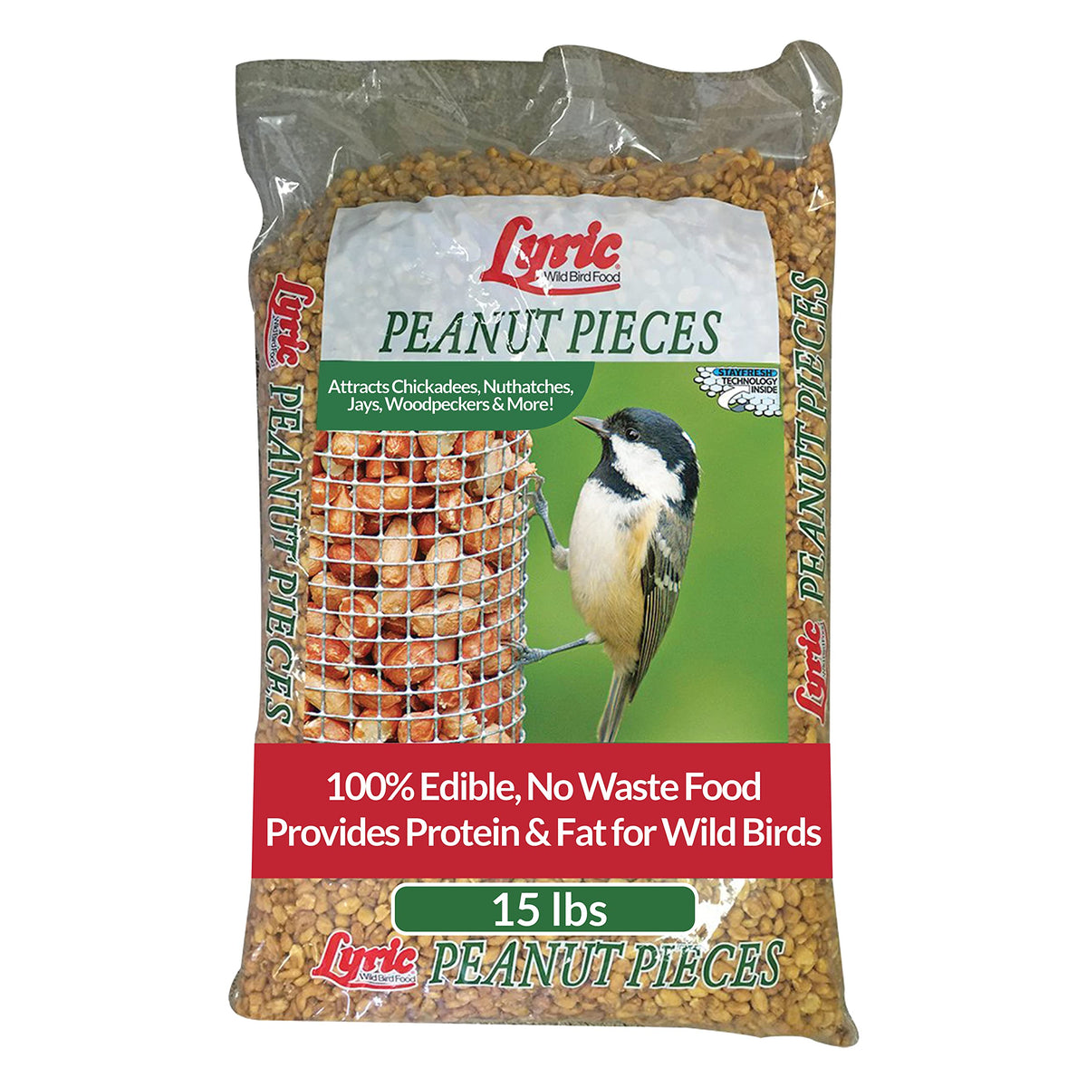 Woodpecker Wild Bird Seed 20 lb & Peanut Pieces 15 lb Nut & Fruit Mix W59647