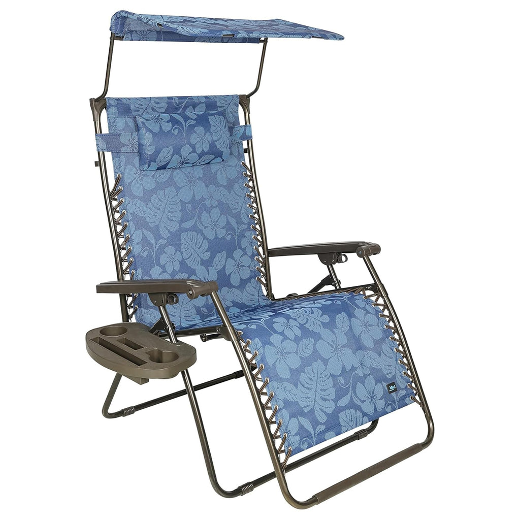 Blue Set of 2 Zero Gravity Outdoor Lounge Chair D429