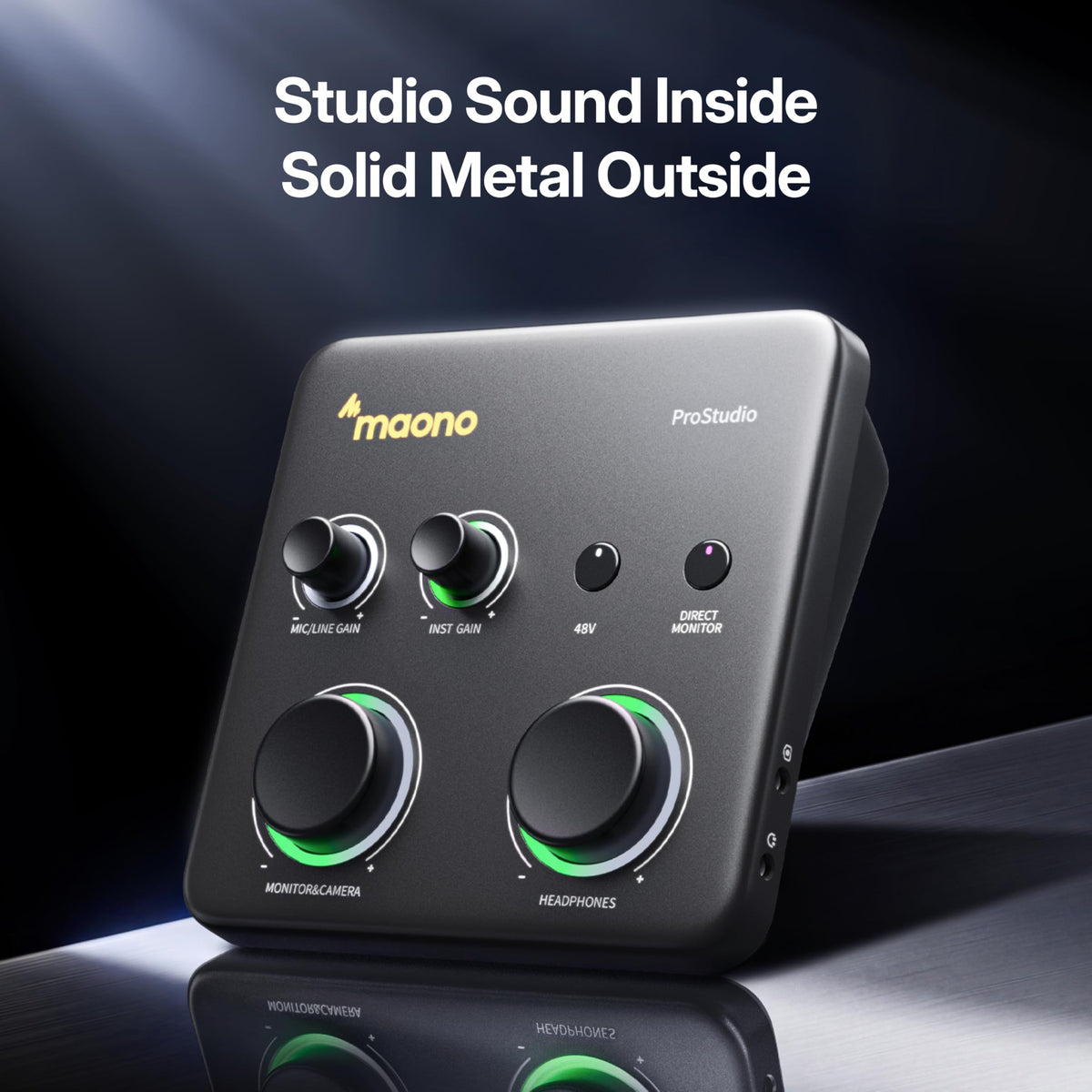 USB Audio Interface with 70dB Gain F207470