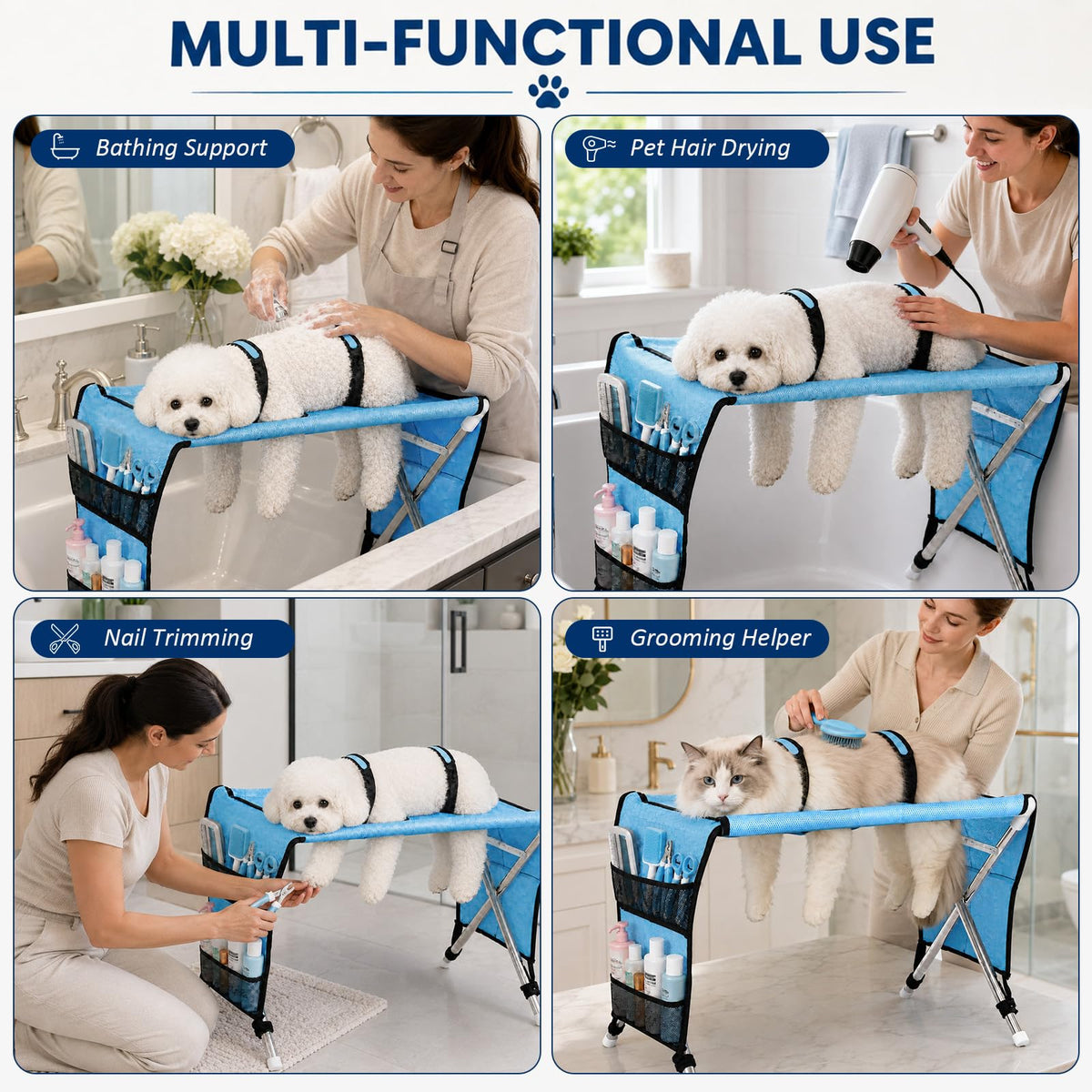 Pet Grooming Hammock with Stand K9829