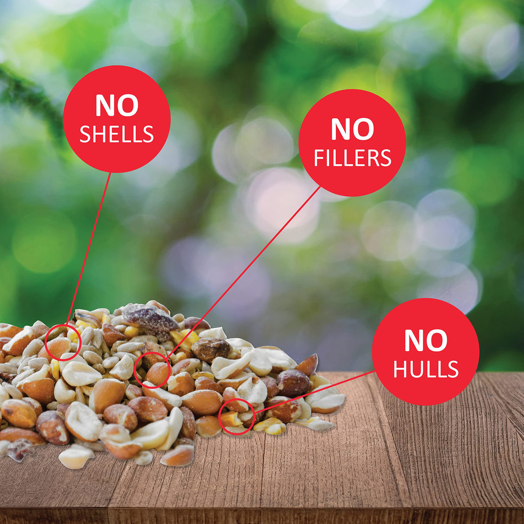 Woodpecker Wild Bird Seed 20 lb & Peanut Pieces 15 lb Nut & Fruit Mix W59647