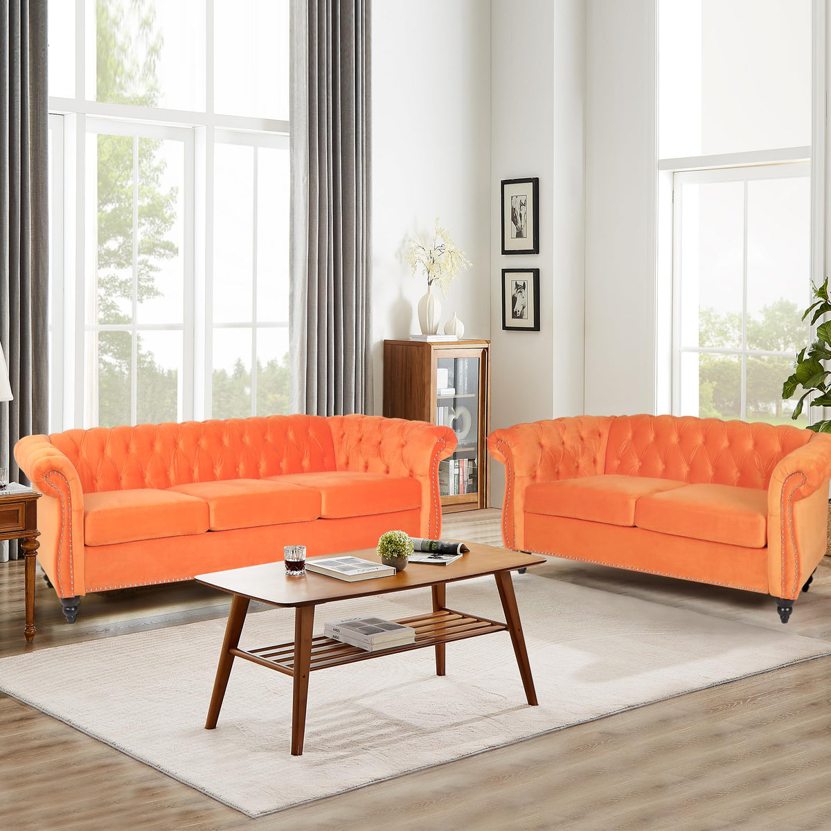 Tufted Velvet 2 Seater Sofa C584368