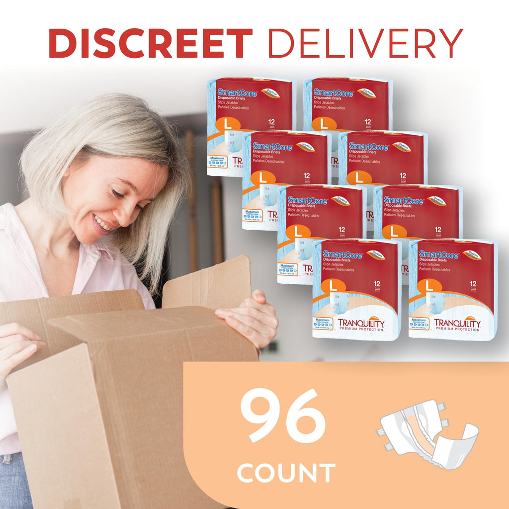 Adult Diapers with Tabs, Large, 12 Ct B7642