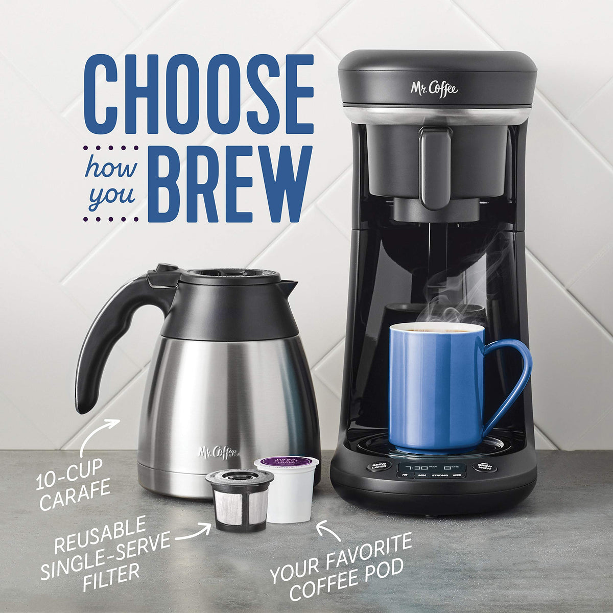 Programmable Coffee Maker, 10 Cups, Black C379414