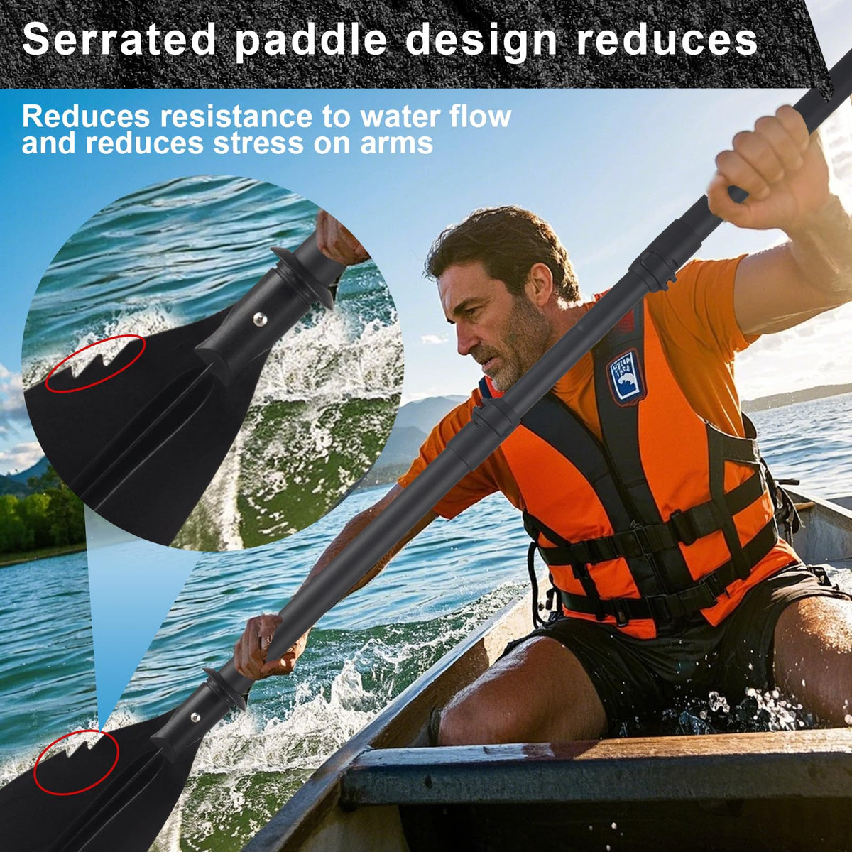 Telescoping Kayak Paddles with Paddle Leash X906