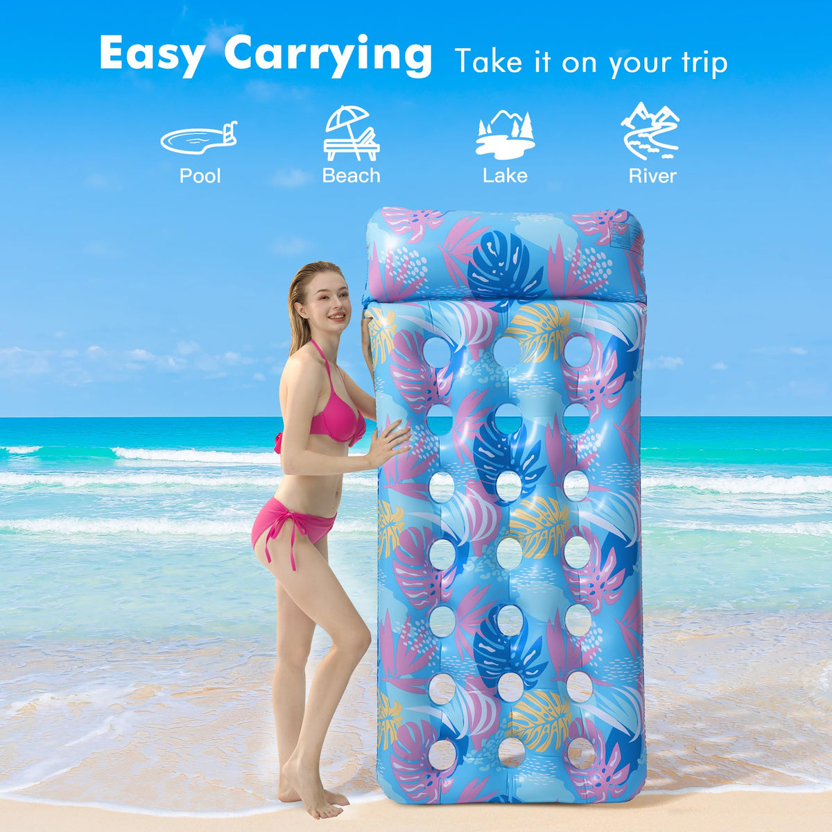 3 Pack Inflatable Pool Floats N7433