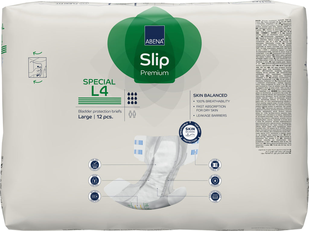 Adult Diapers, Heavy Absorbency, Large, 12 Count E282299