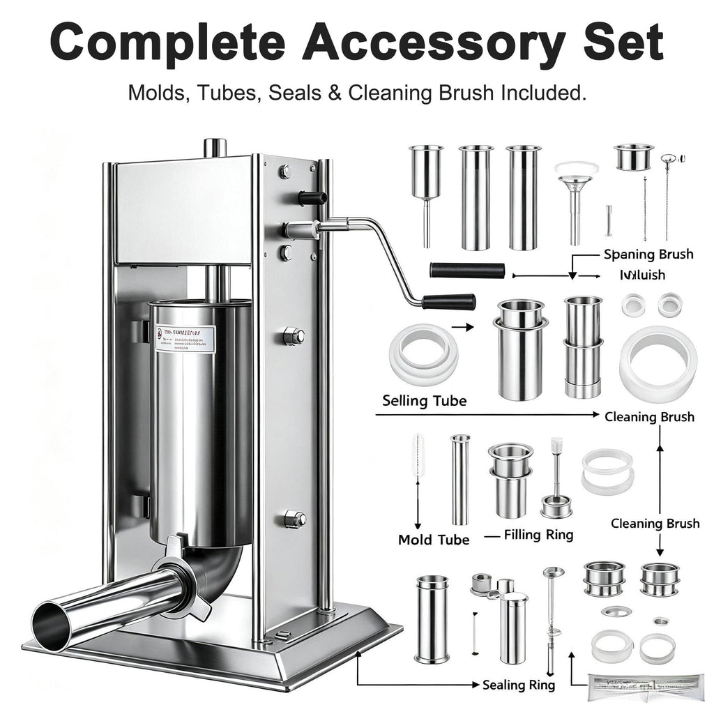 3L/5L/7L Sausage Stuffer & Churro Maker 304 Stainless Steel O880