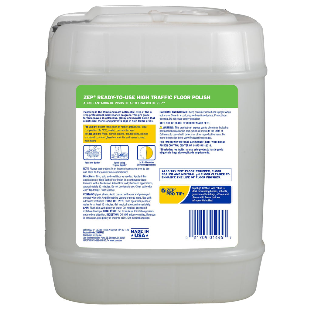High Traffic Floor Polish 5 Gal U7625