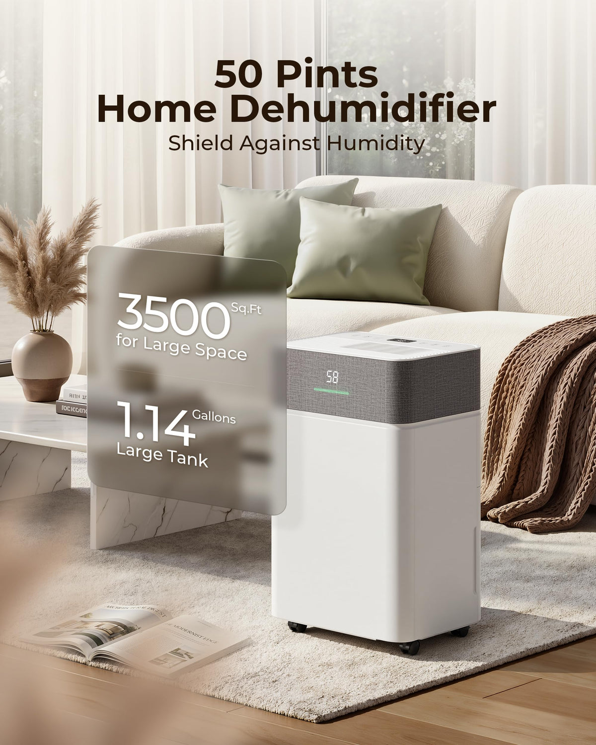 50 Pint Dehumidifier with Drain Hose G487