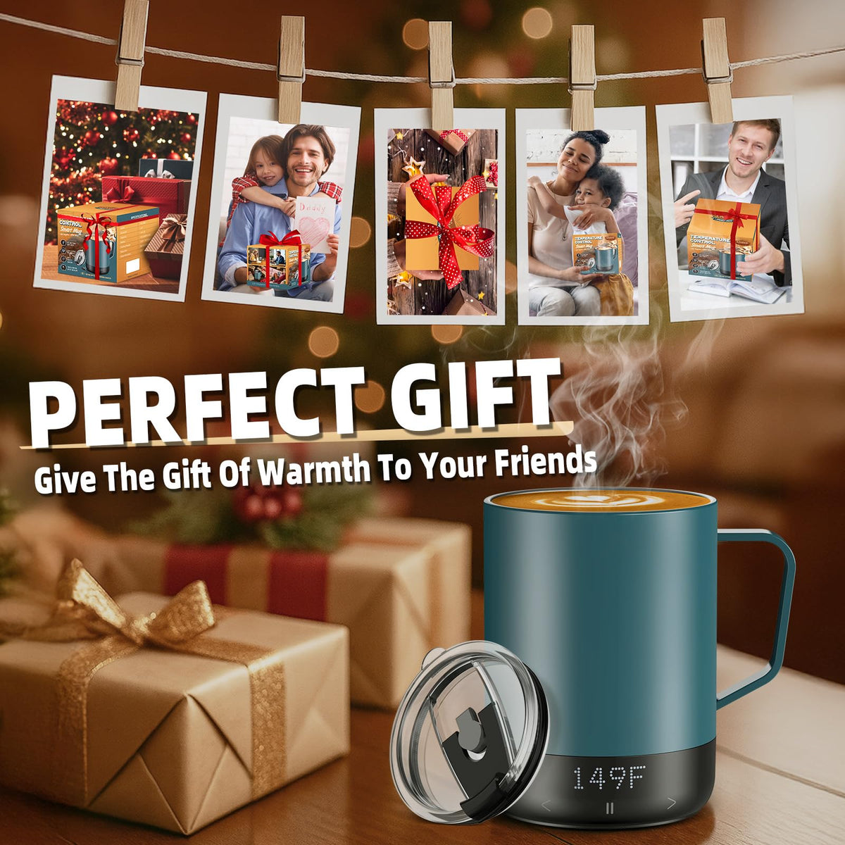 14 Oz Rechargeable Self Heating Coffee Mug W872566