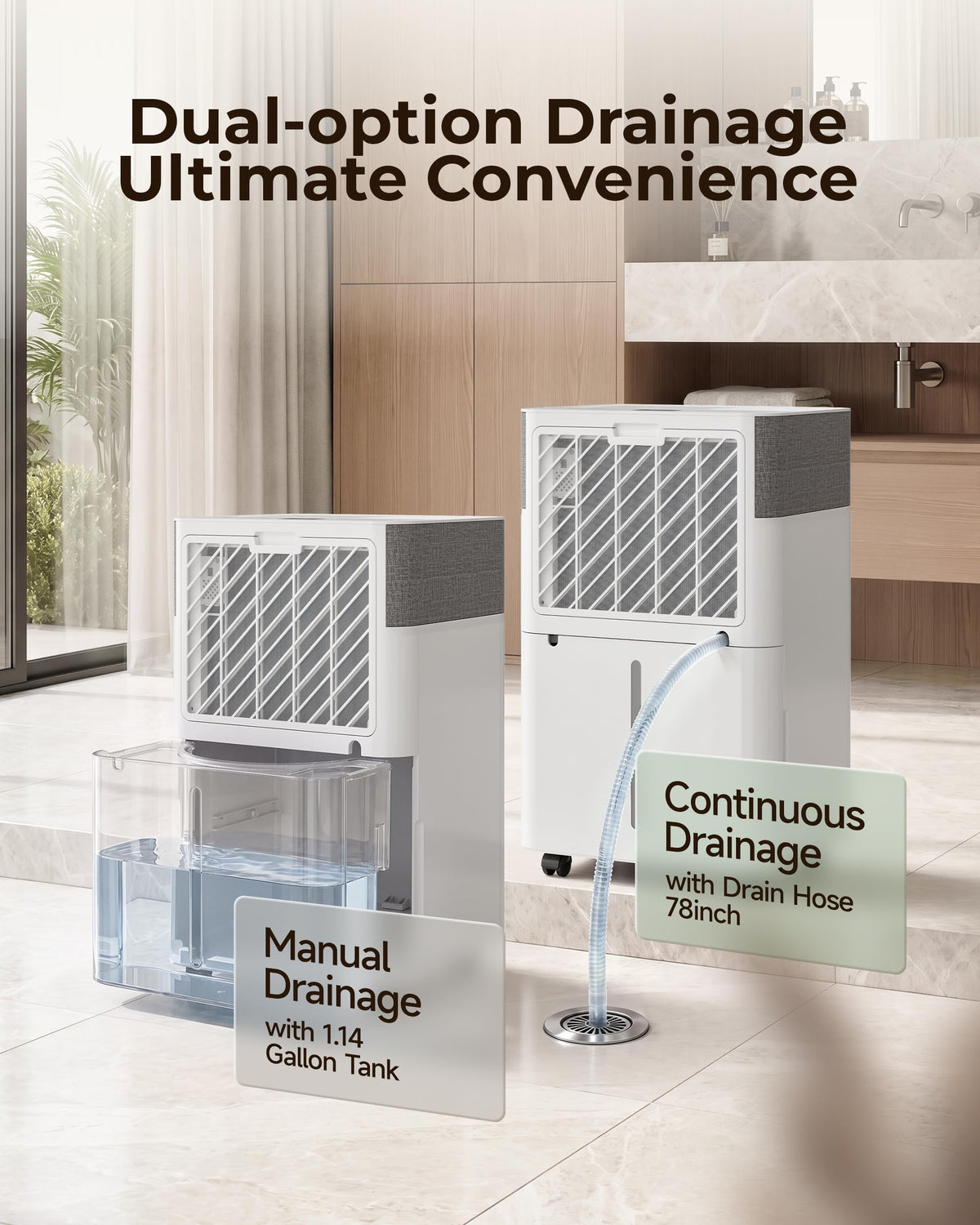 50 Pint Dehumidifier with Drain Hose G487