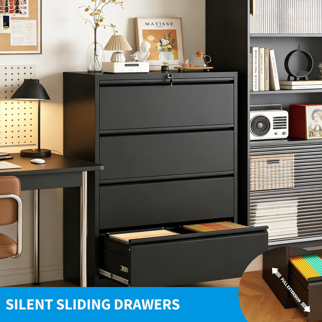 4 Drawer Steel File Cabinet with Lock B2872
