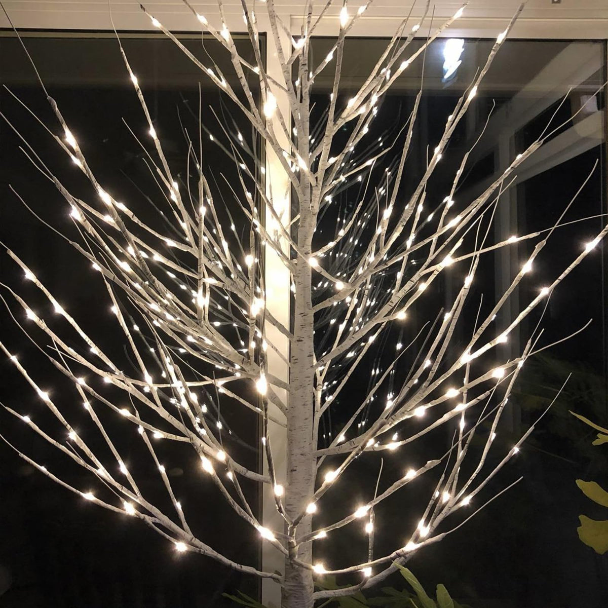48 LED Lighted Birch Tree 4 Feet S77653