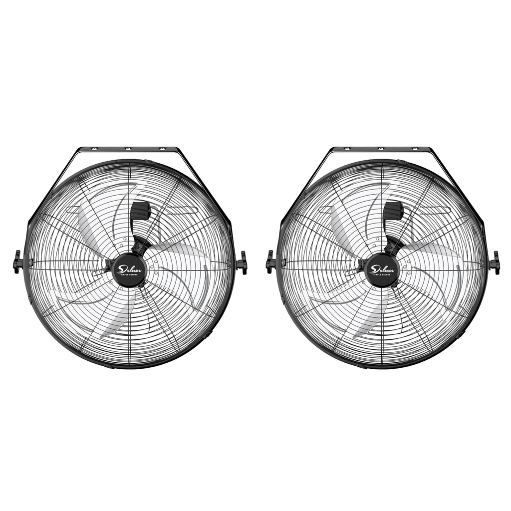 20 Inch 3 Speed Black Wall-Mount Fan P87749