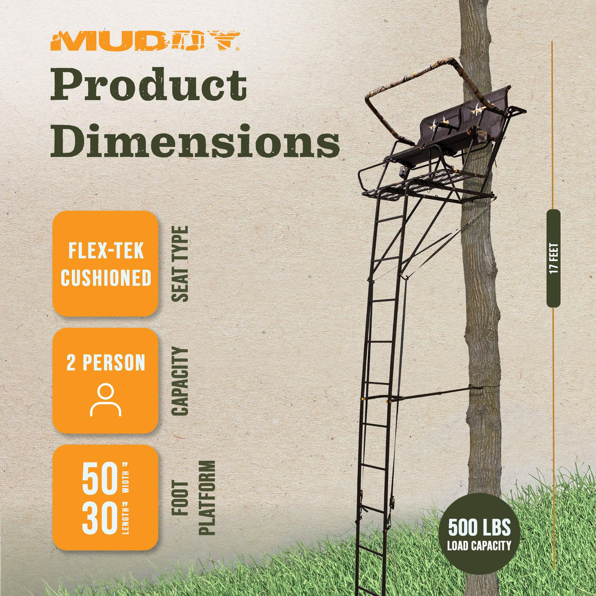 Hunting Deer Ladder Stand 20 ft with Blind Kit D4055