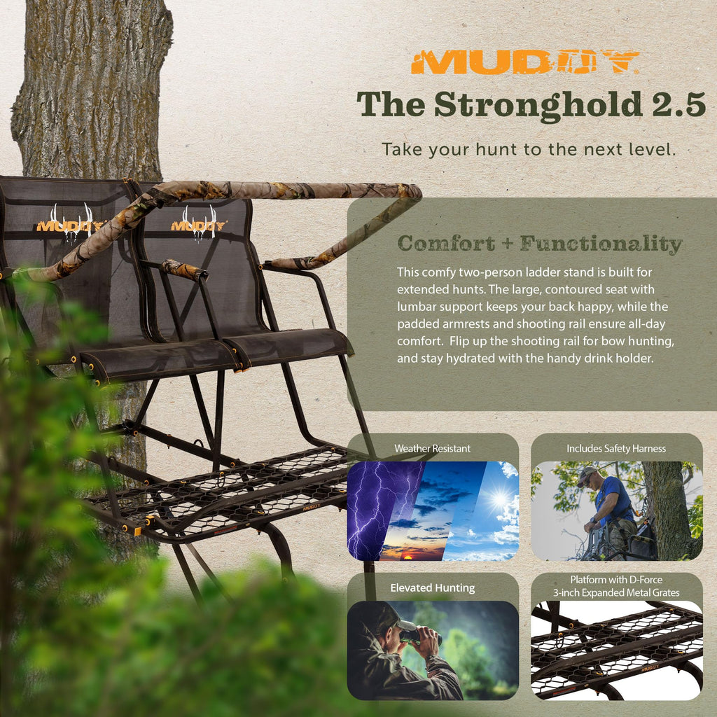 Hunting Deer Ladder Stand 20 ft with Blind Kit D4055