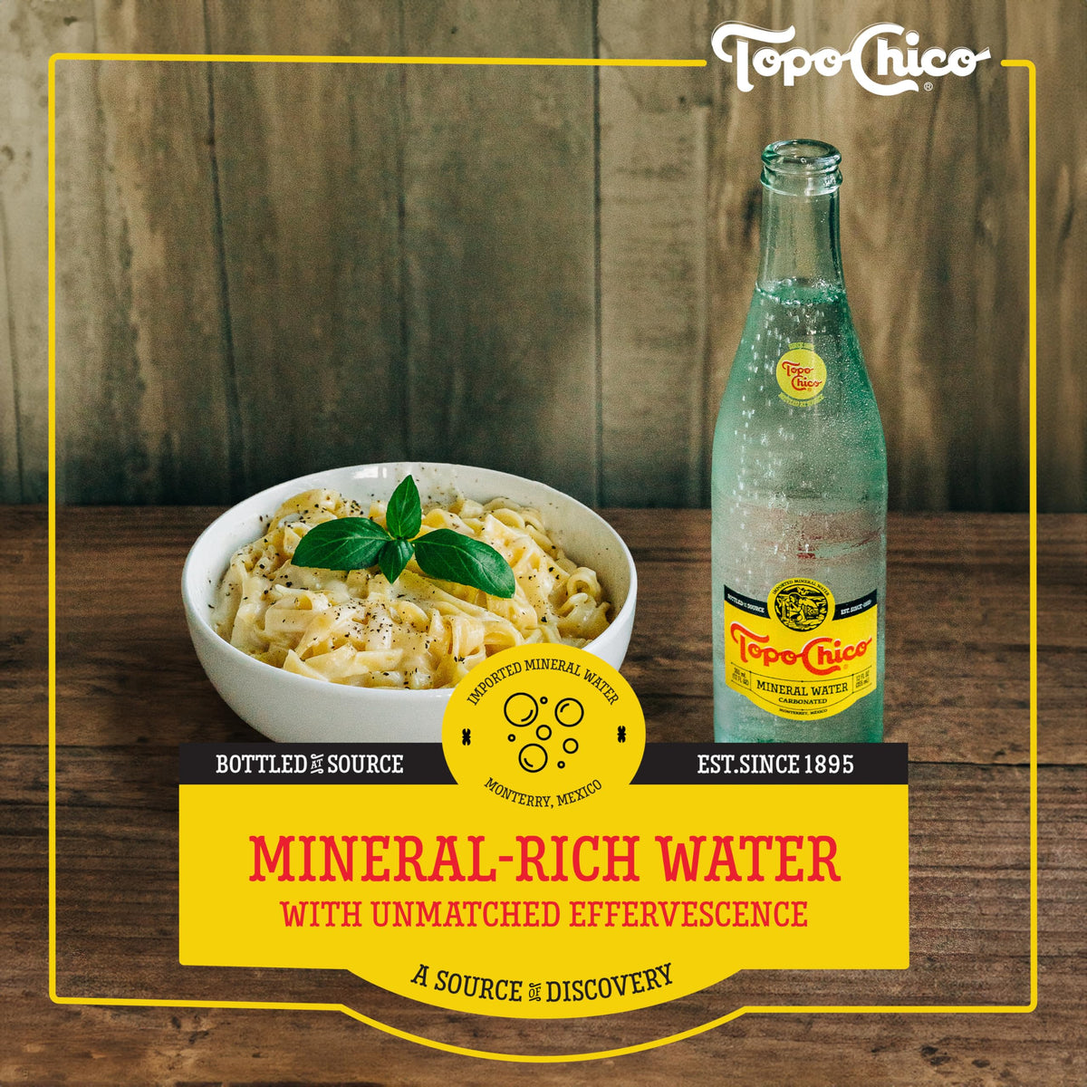 Sparkling Mineral Water 12 Fl Oz Pack of 4 Glass B85960